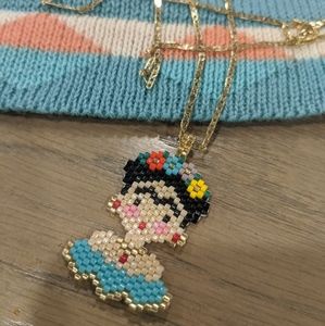 Frida Kahlo Handcrafted Necklace